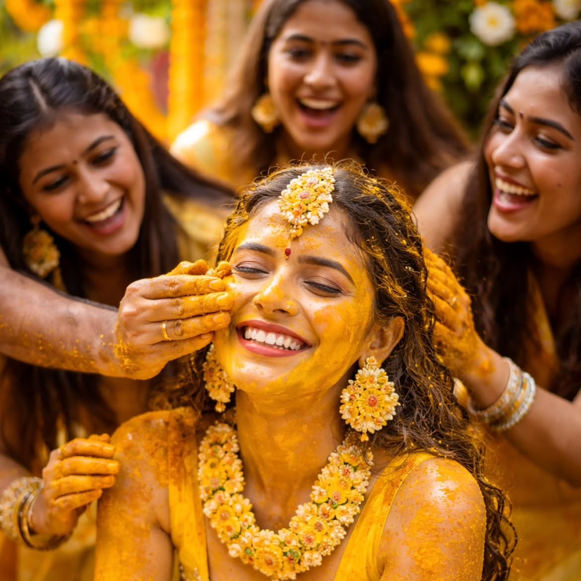 Candid Couple Haldi Photography in Varanasi